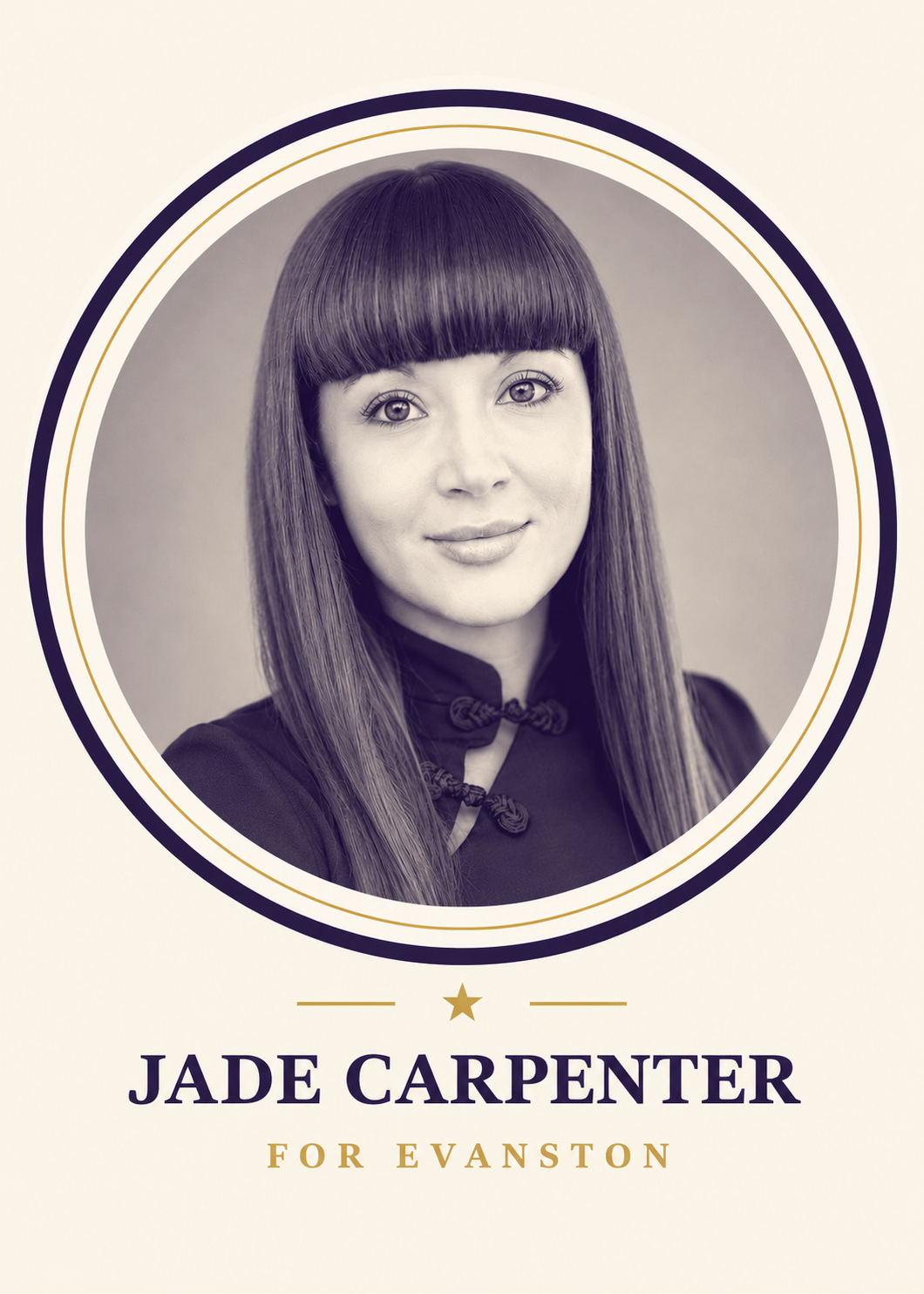 Portrait of Jade Carpenter, candidate for Mayor of Evanston